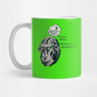 panza llena corazon contento Mug